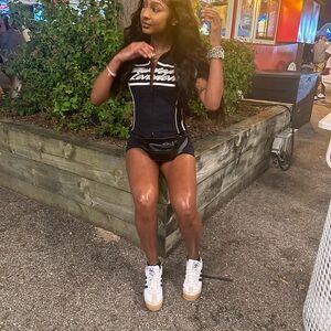 Black and White Graphic T-Shirt Dress